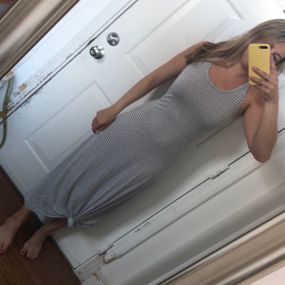 Striped maxi dress